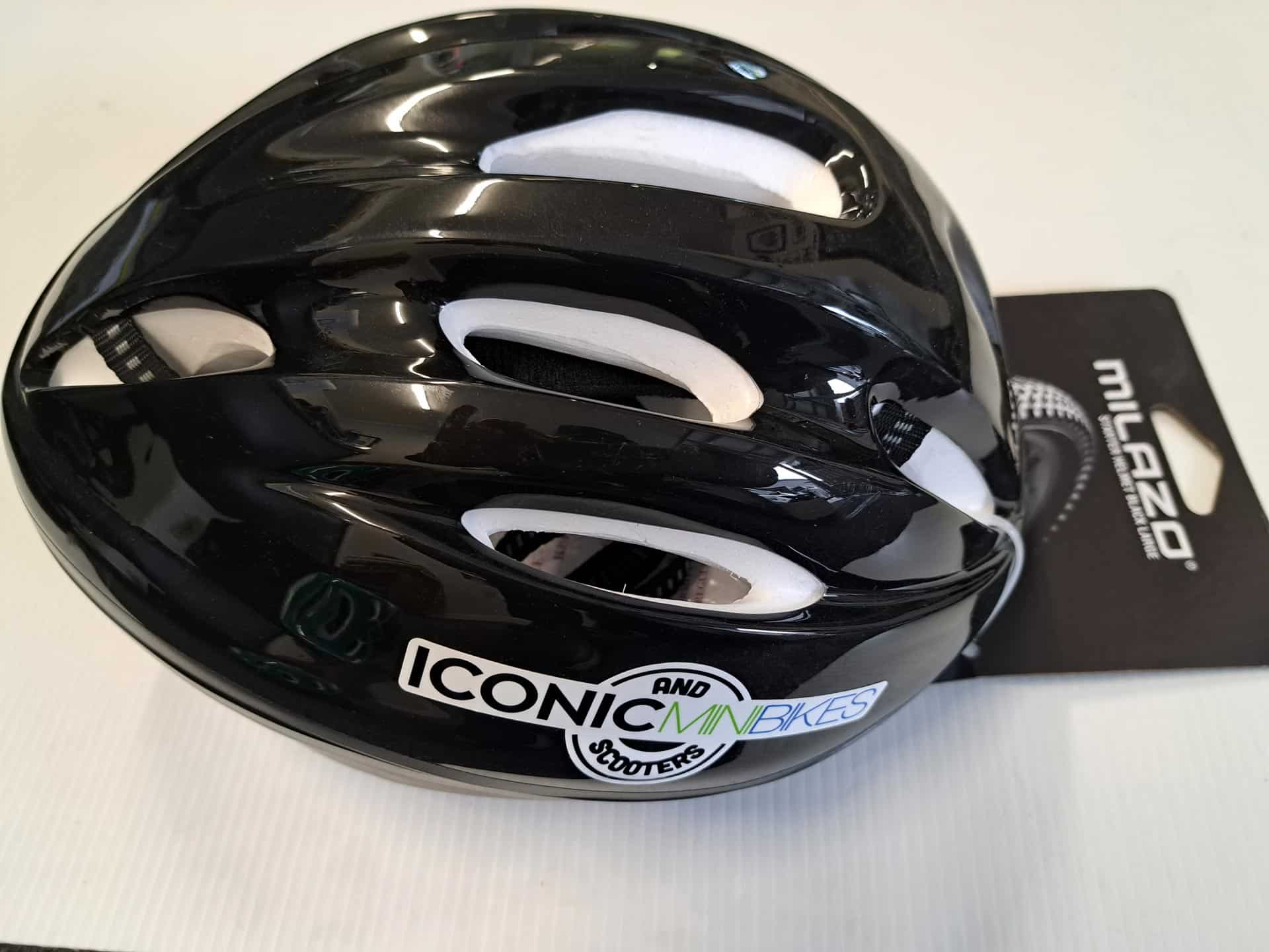 Iconic mini bikes and scooters Milazo Bike Helmet Black